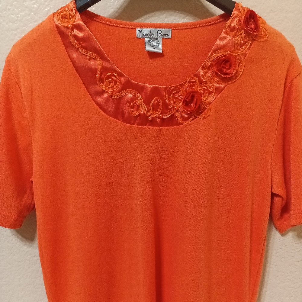 $6 NWOT, Embellished, Orange